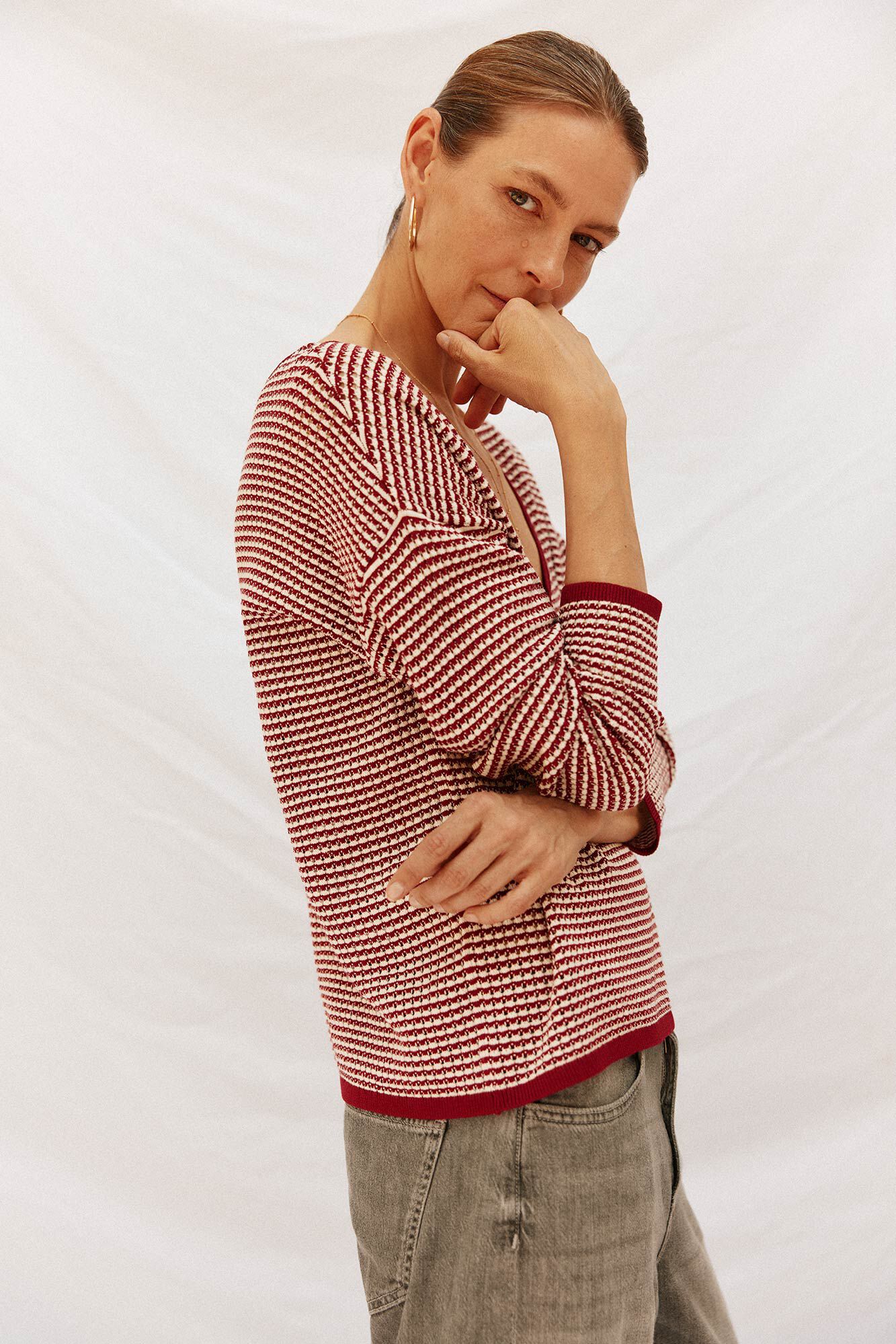 Cortefiel Su&eacute;ter tejido bicolor