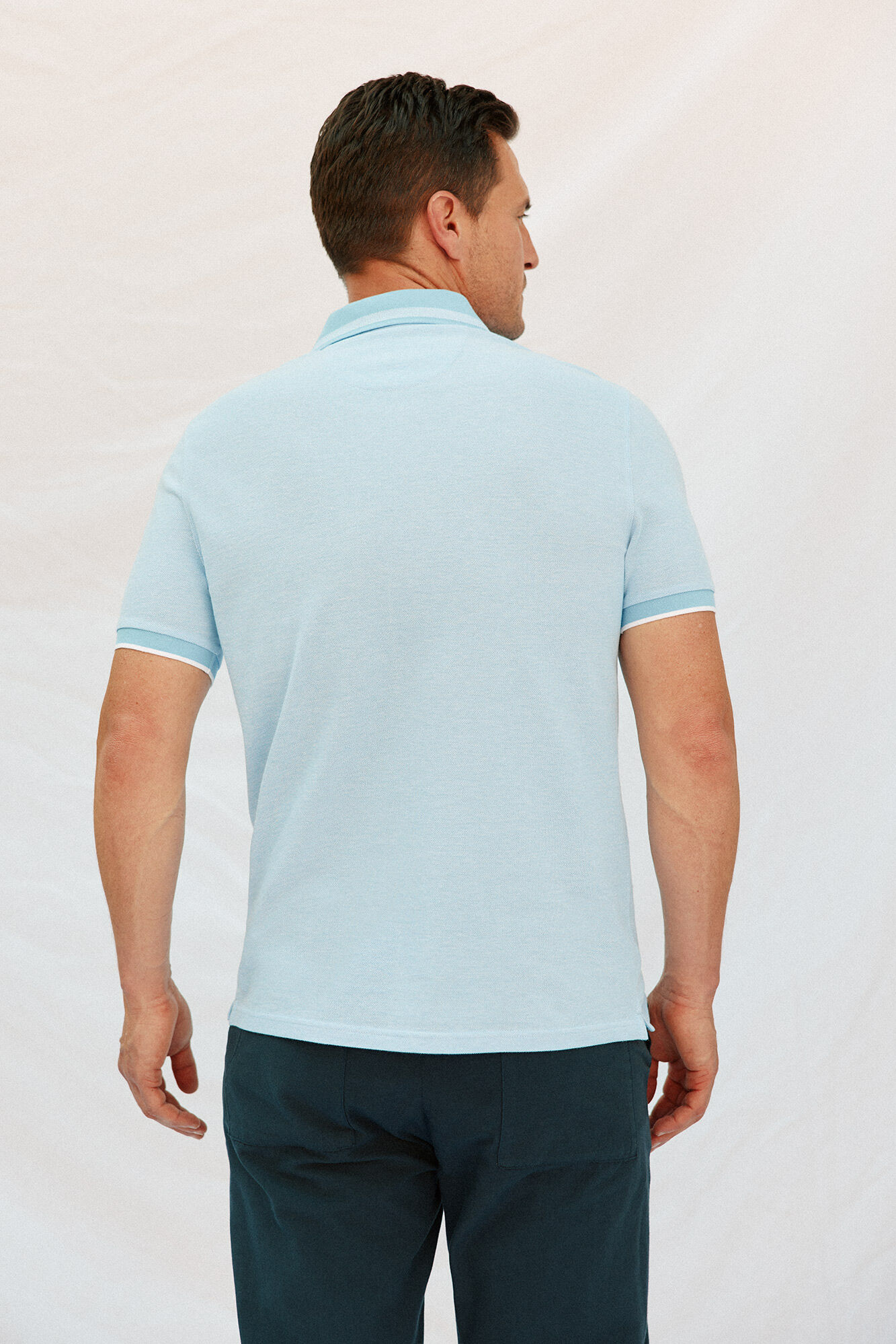 Cortefiel Polo oxford Azul