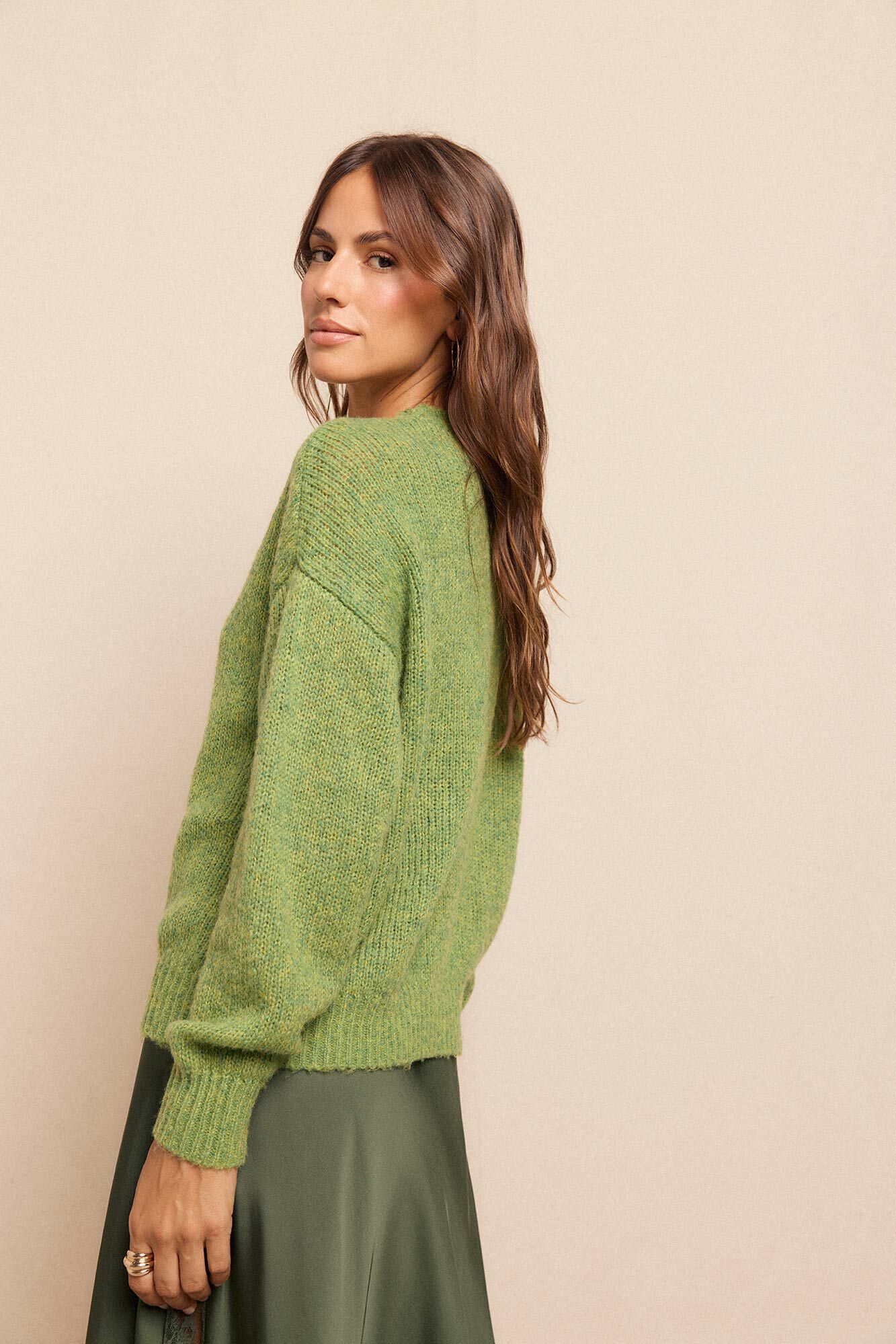 Slowlove Jersey b&aacute;sico Verde