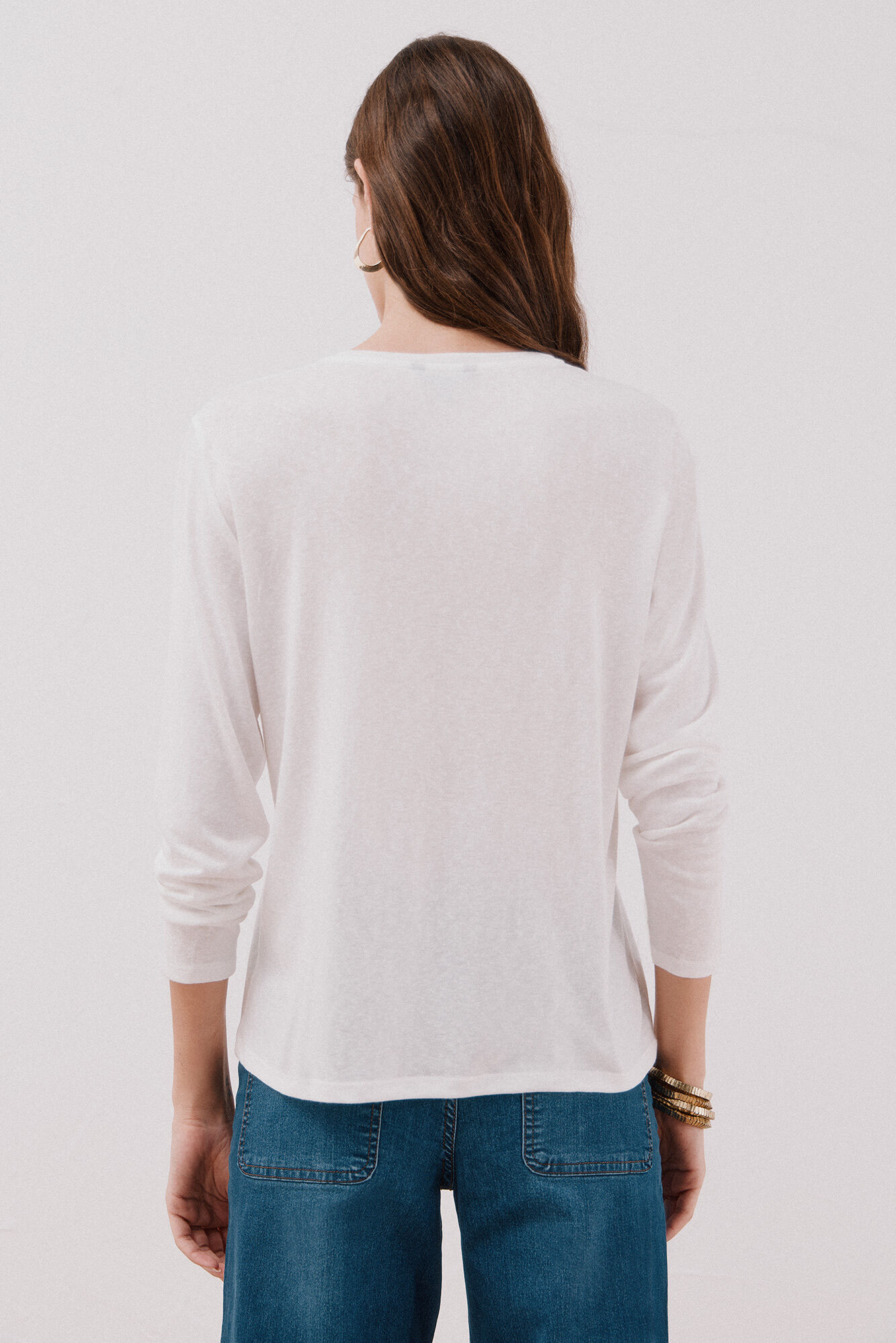 Cortefiel Playera b&aacute;sica  Blanco