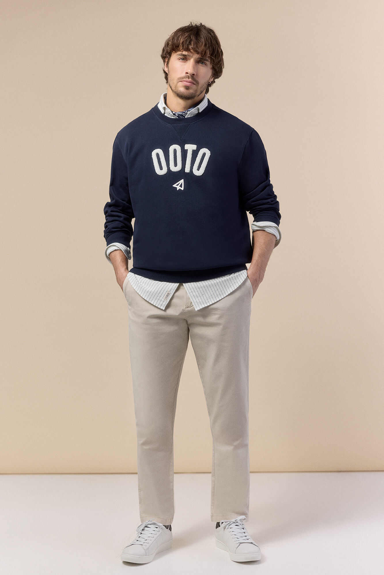 OOTO Chino casual slim Beige