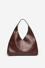 Cortefiel Bolsa hobo Marr&oacute;n oscuro