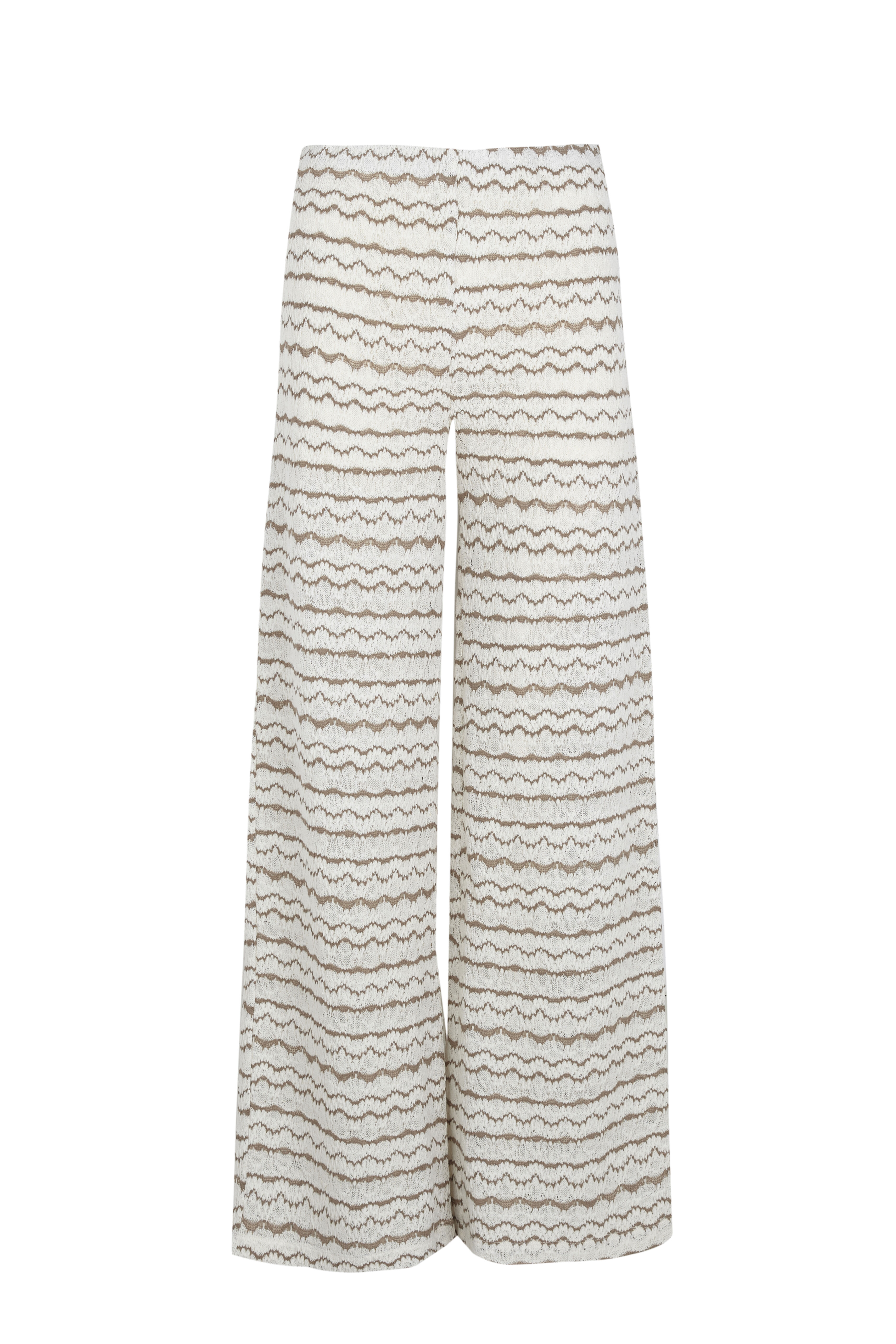 Slowlove Pantal&oacute;n de tejido Estampado marr&oacute;n