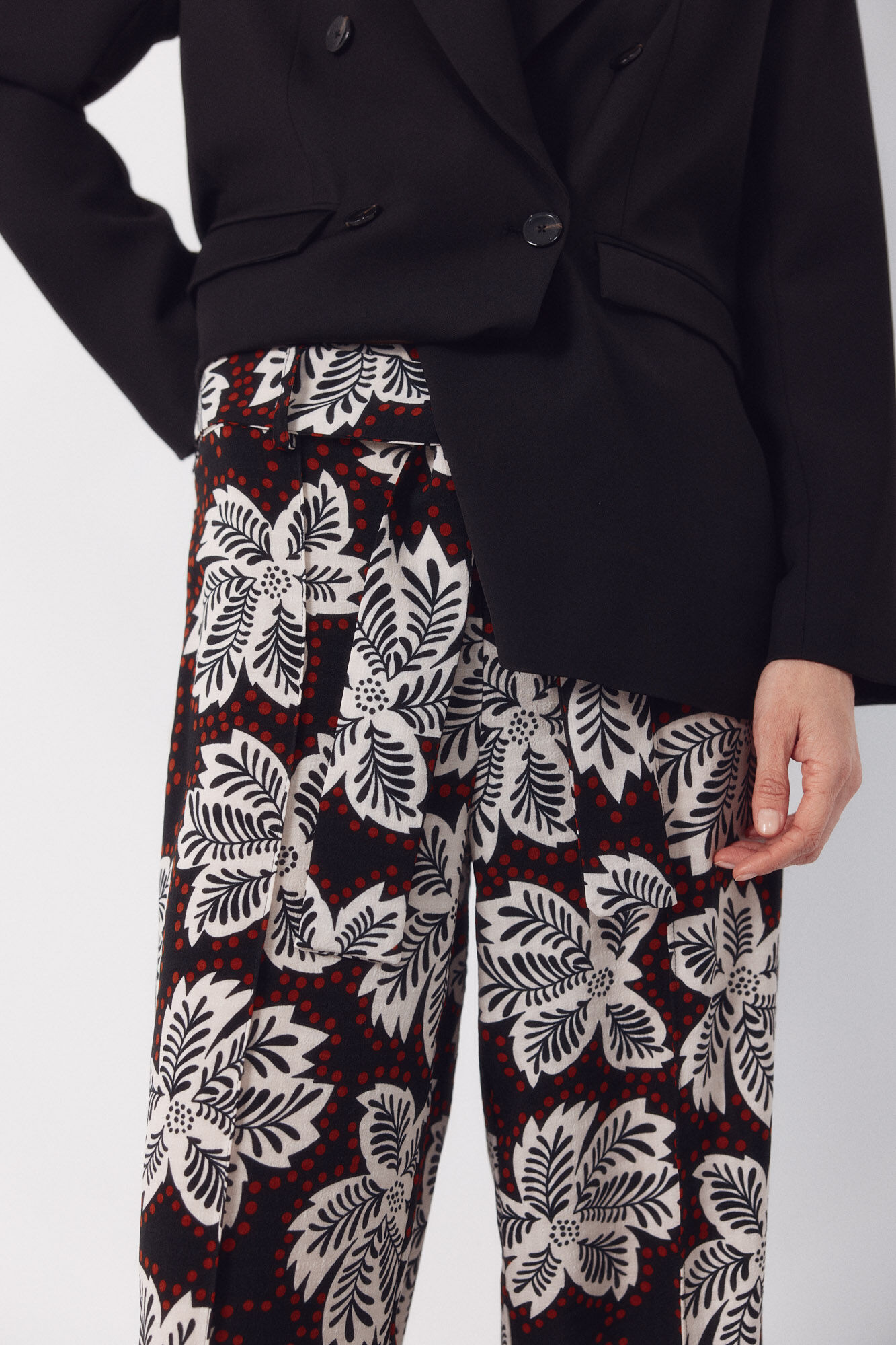 Cortefiel Pantal&oacute;n de estructura fluida Multicolor