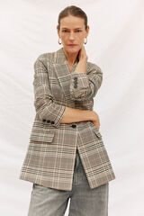 Cortefiel Blazer cuadros Multicolor