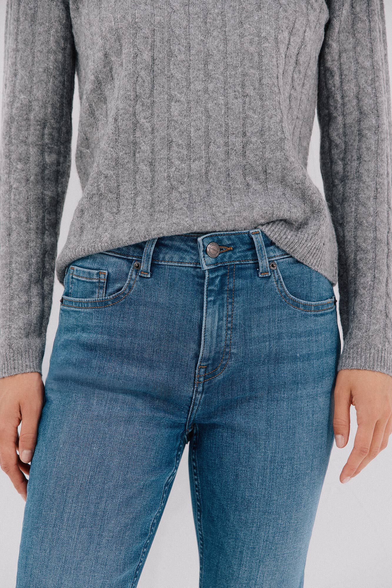 Cortefiel Jeans campana Azul