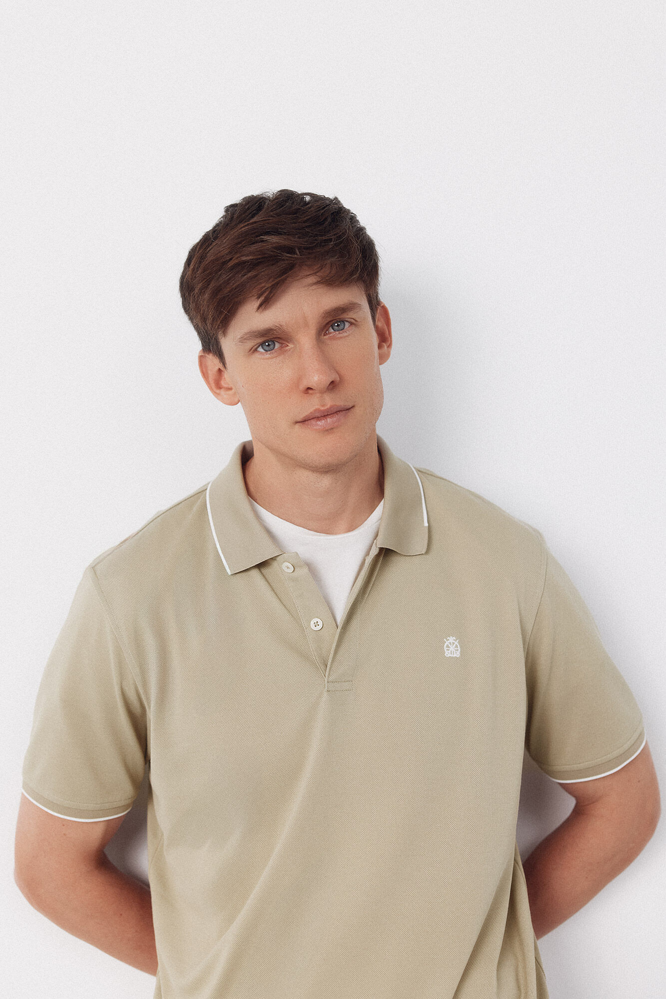 Cortefiel Polo COOLMAX&reg; cuello jacquard