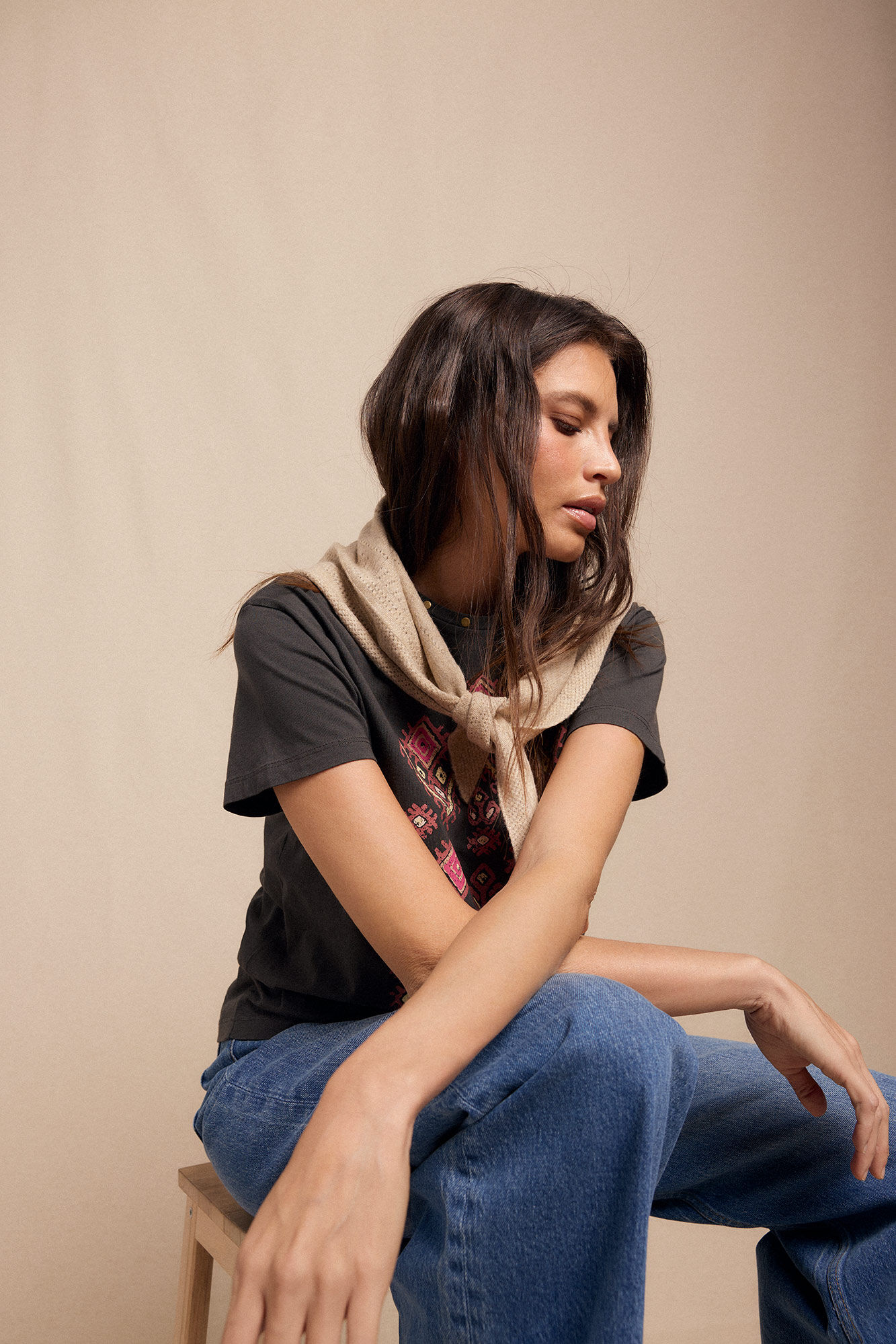 Slowlove Camiseta estampada Gris