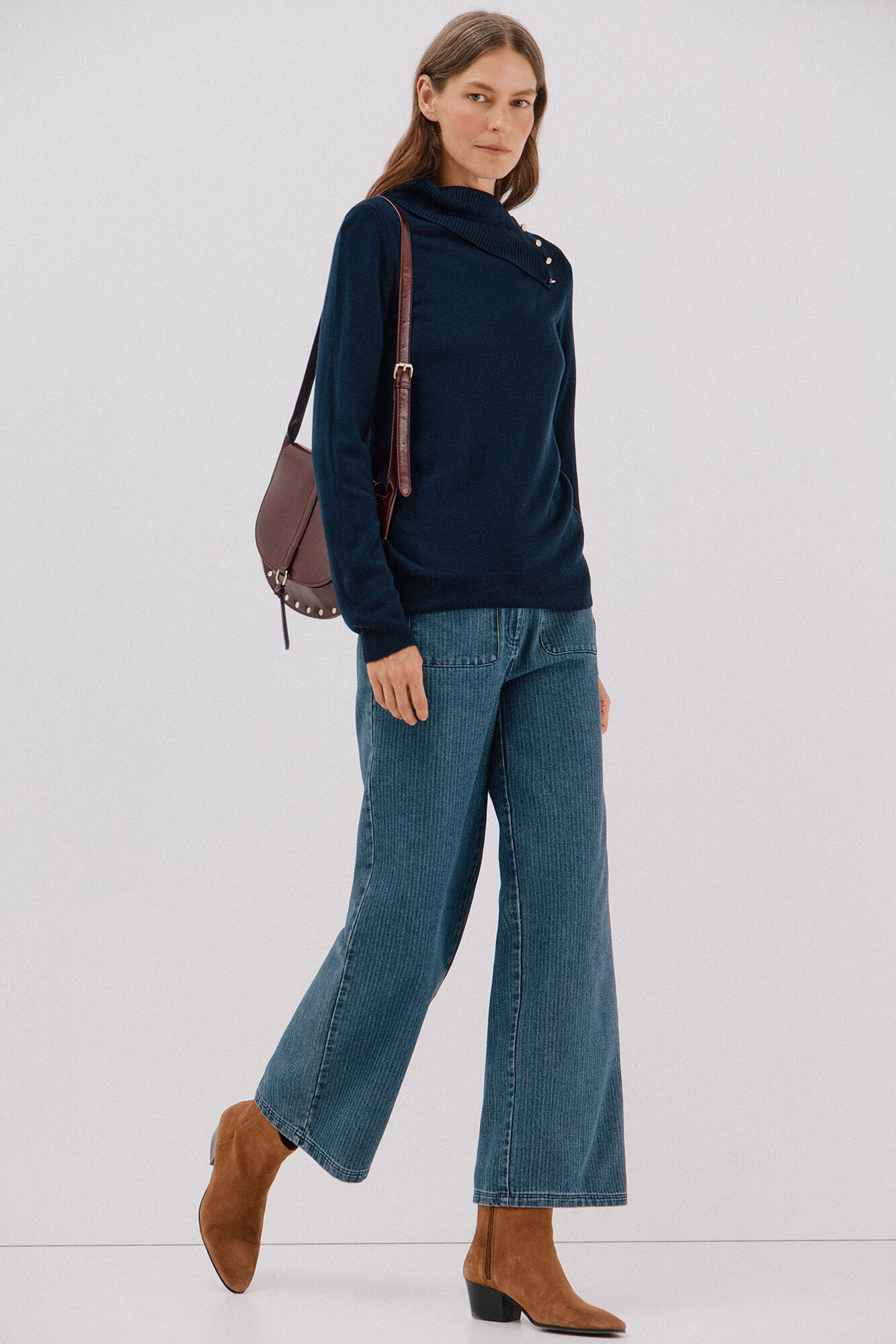 Cortefiel Su&eacute;ter cuello botones