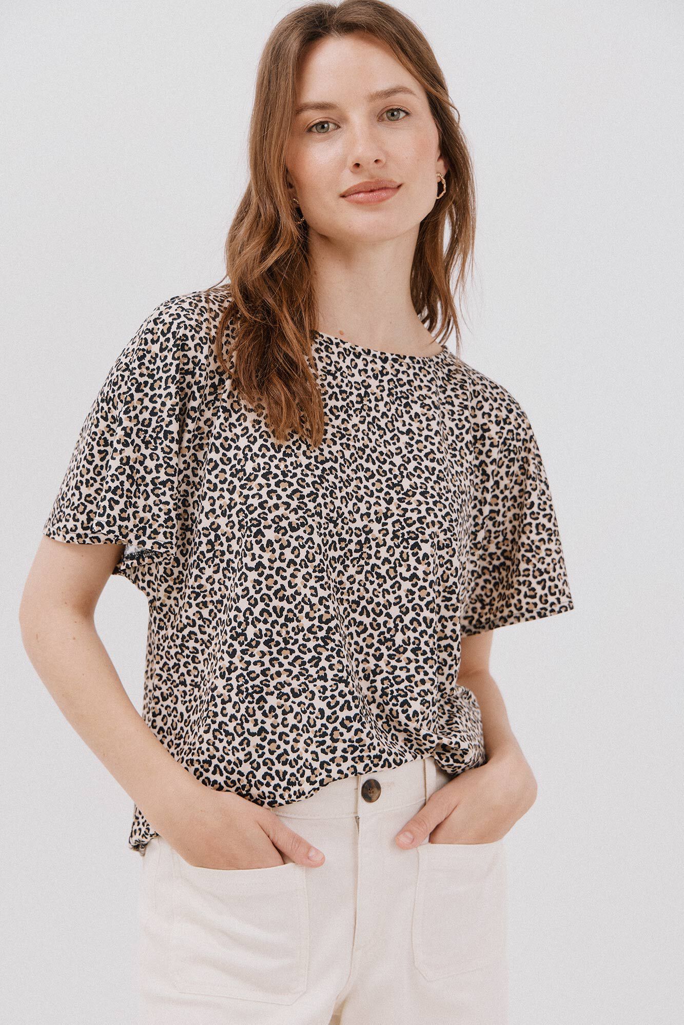 Cortefiel Playera b&aacute;sica fluida Multicolor