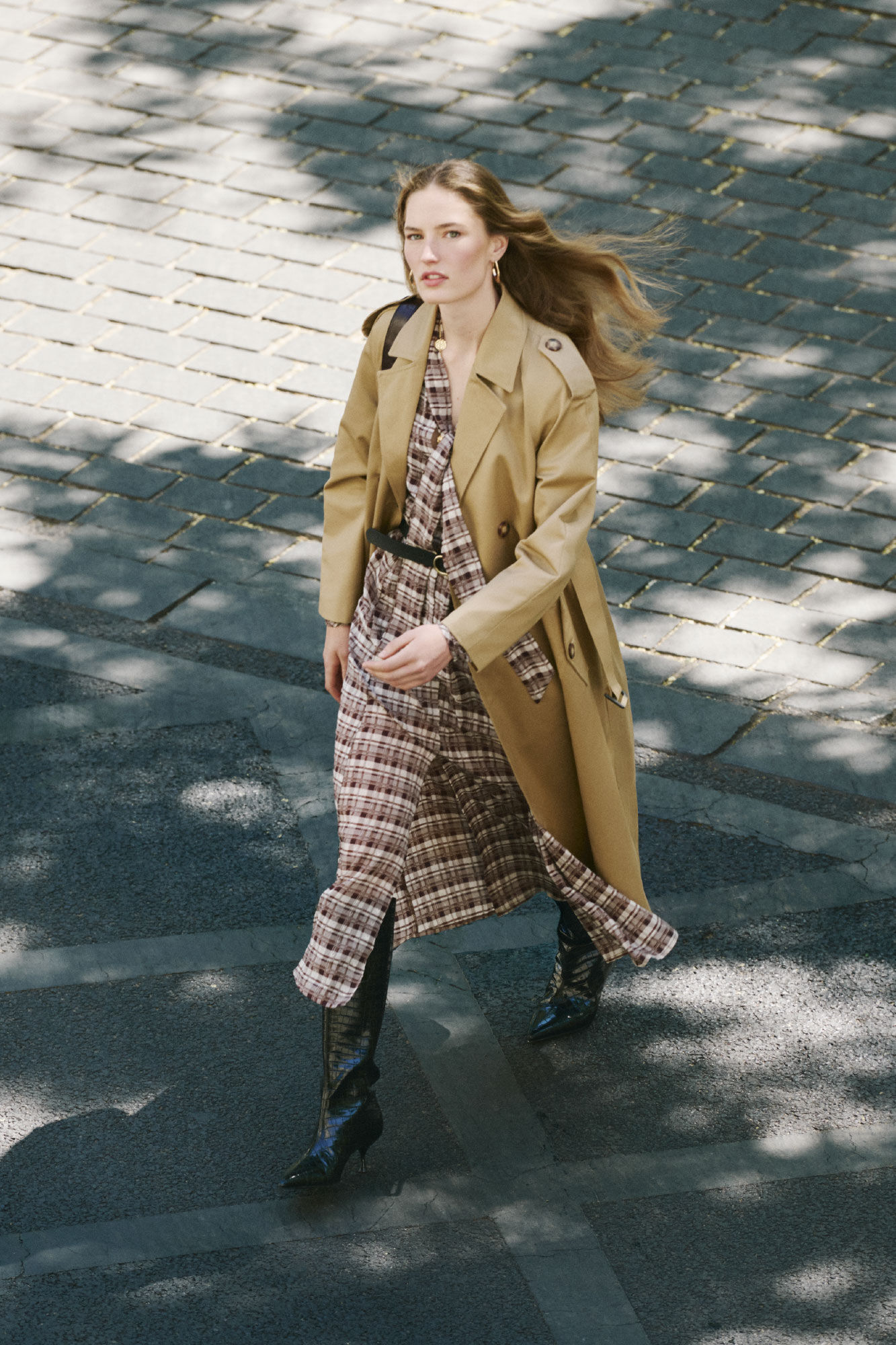 Cortefiel Vestido fluido estampado