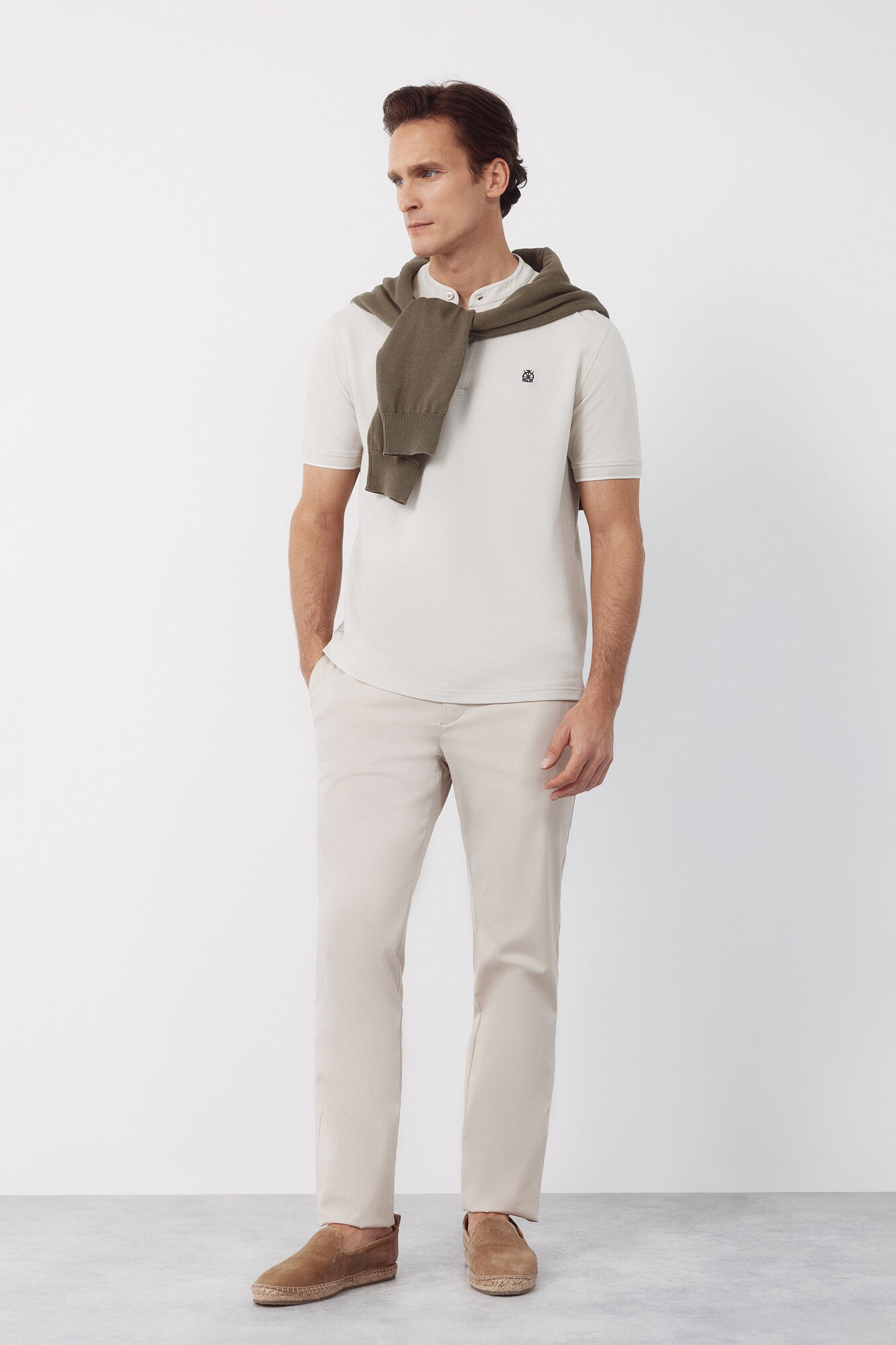 Cortefiel Polo cuello mao