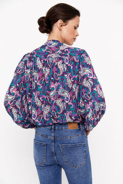 Cortefiel Blusa estampada Multicolor