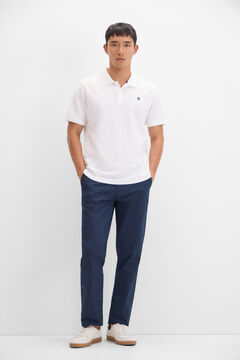 Cortefiel Polo básico Blanco