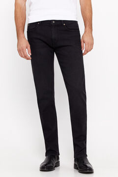 Cortefiel Pantalón denim slim fit coolmax Negro