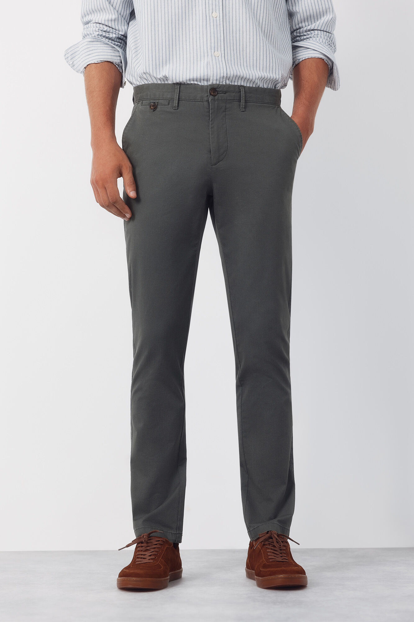 Cortefiel Pantal&oacute;n chino print slim
