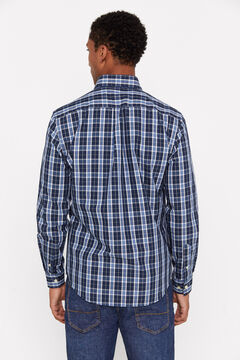Cortefiel Camisa cuadros coolmax Azul marino