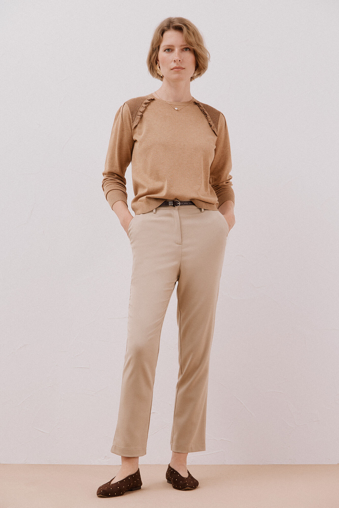 Cortefiel Su&eacute;ter combinado con hilo metalizado