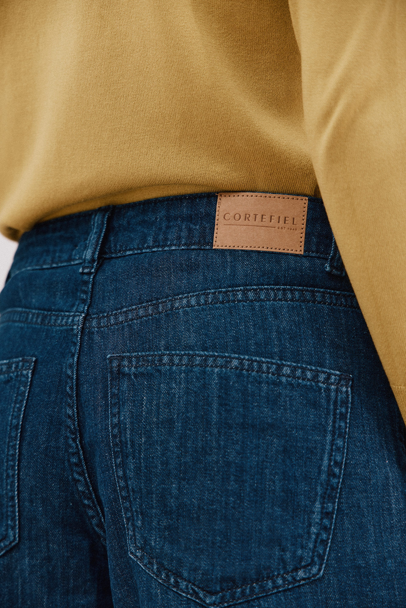 Cortefiel Jeans long palazzo  Azul