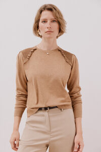 Cortefiel Su&eacute;ter combinado con hilo metalizado