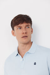 Cortefiel Polo b&aacute;sico piqu&eacute; Azul