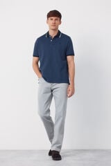 Cortefiel Polo oxford Azul marino