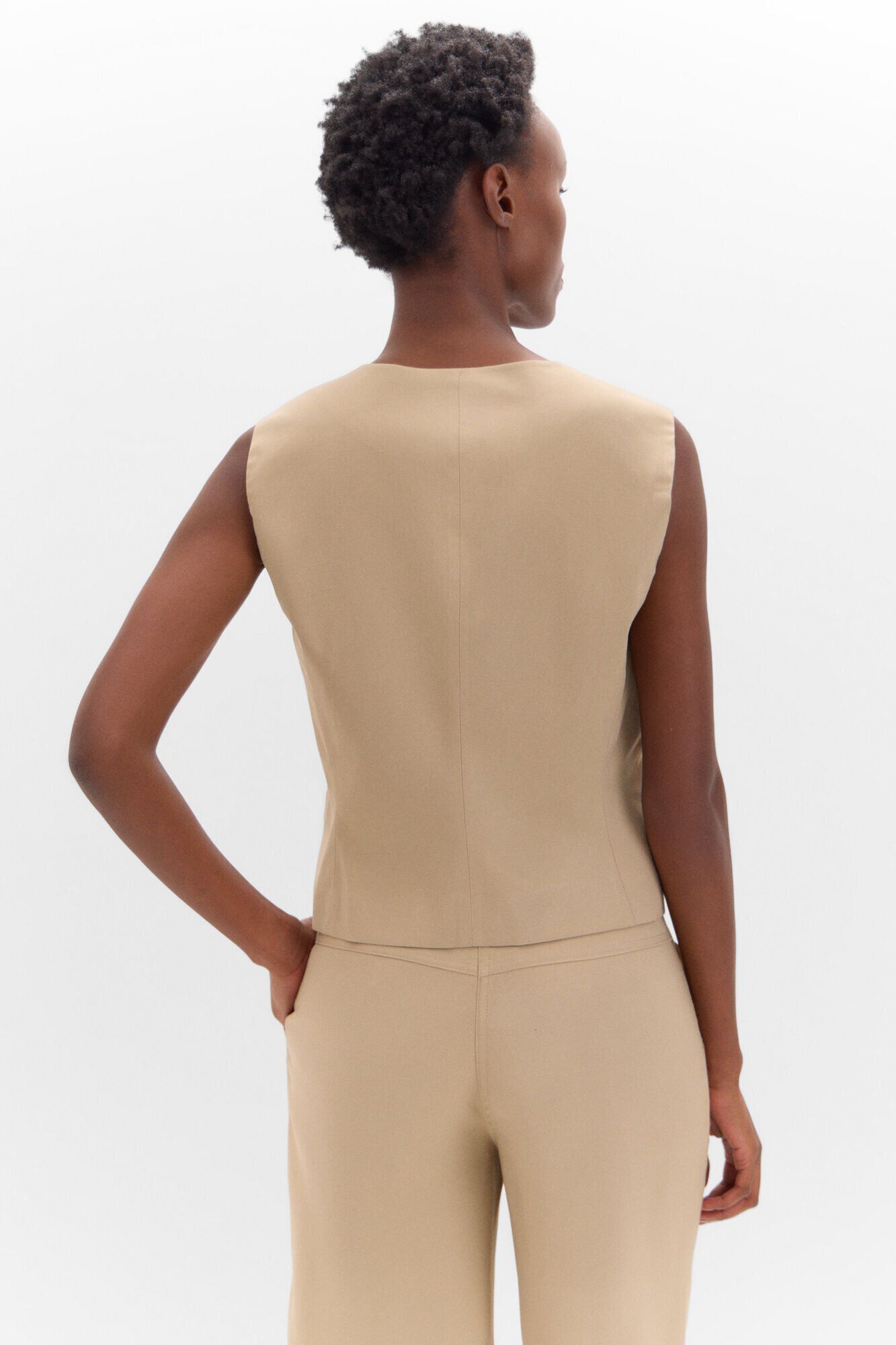 Cortefiel Chaleco corto Arena