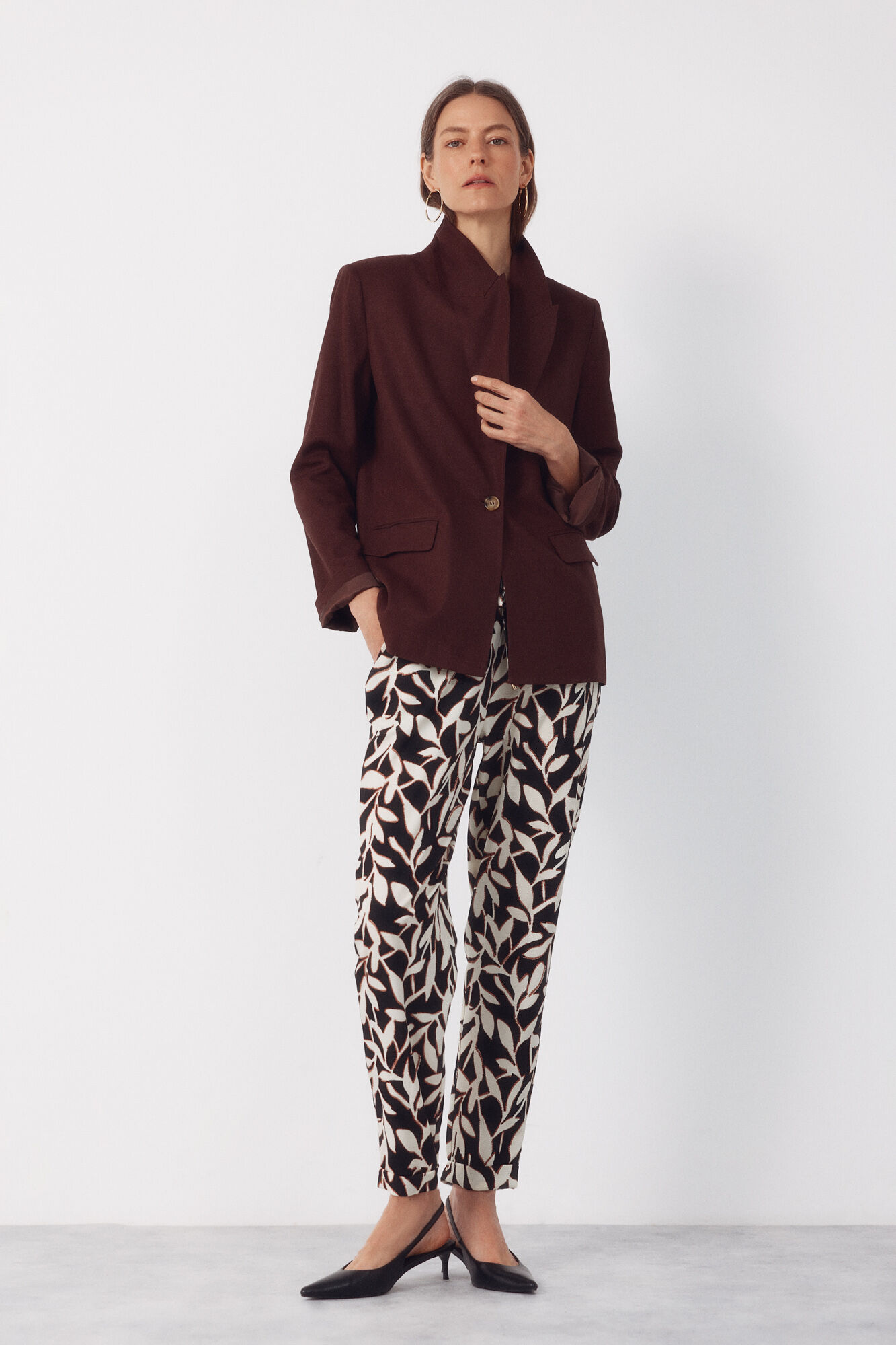 Cortefiel Pantal&oacute;n fluido con textura