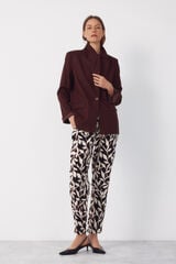 Cortefiel Pantal&oacute;n fluido con textura Multicolor