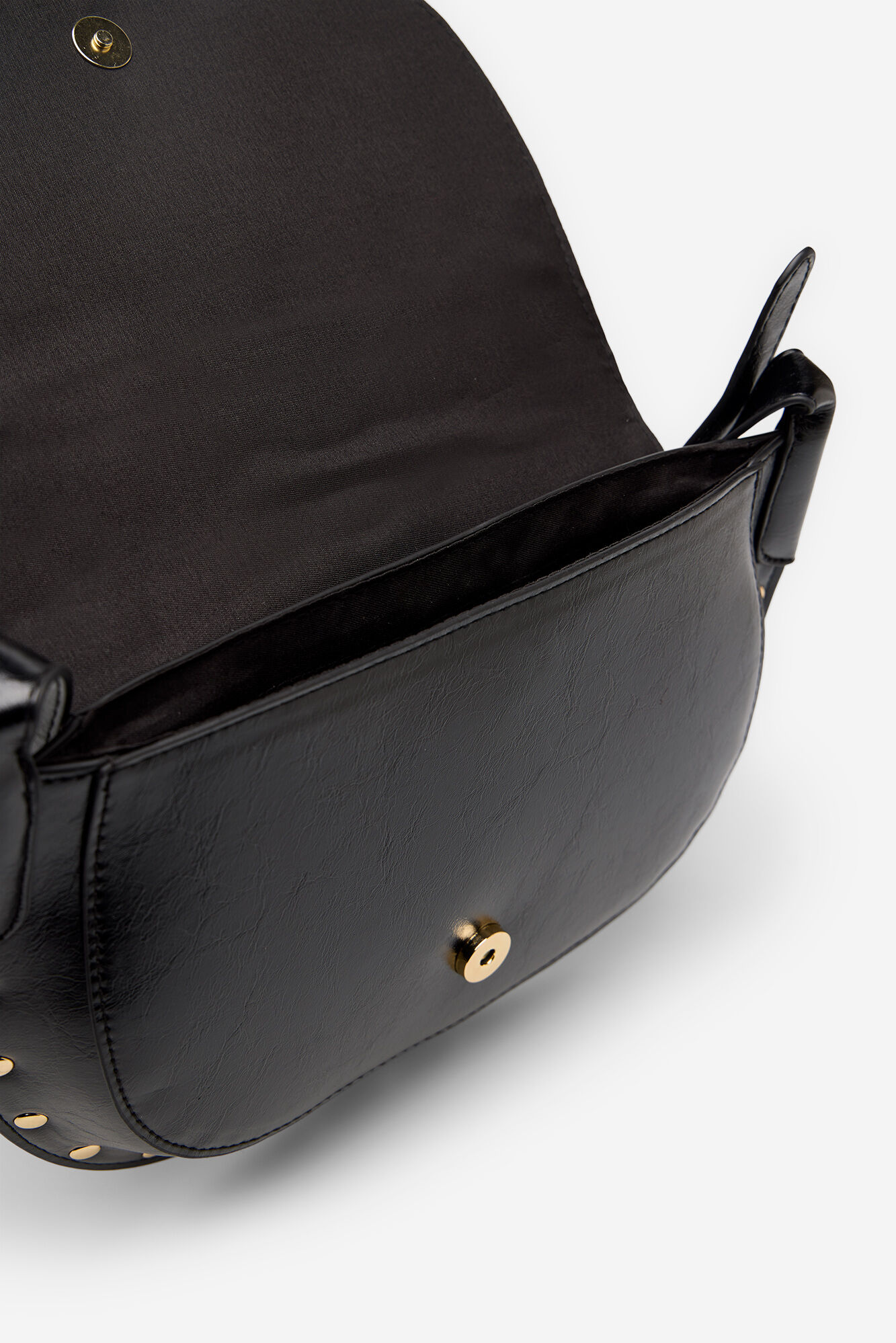 Cortefiel Bandolera de solapa tacahs Negro