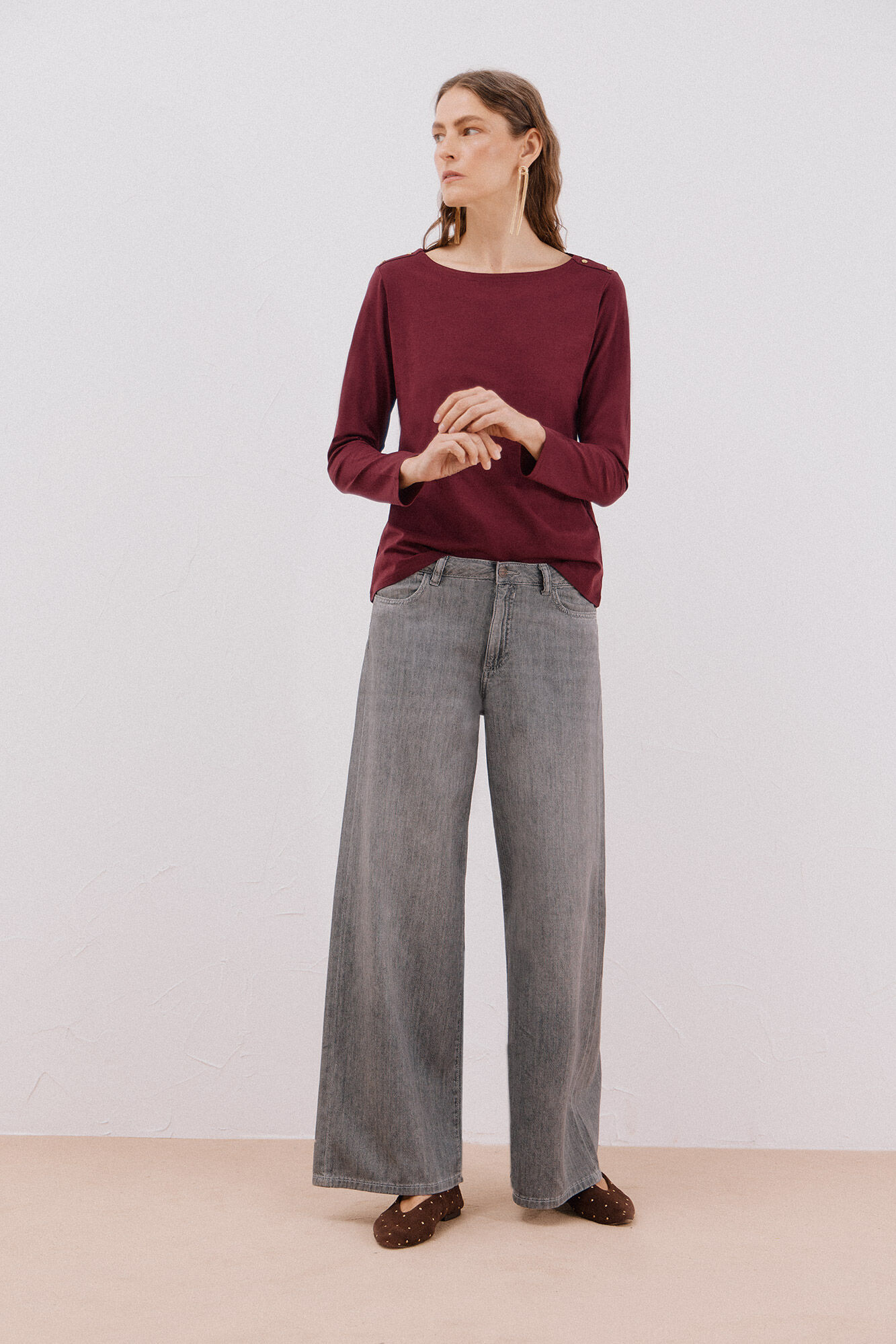 Cortefiel Playera barco botones