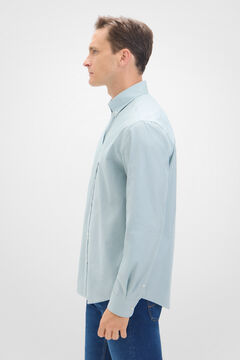 Cortefiel Camisa rayas coolmax Kaki