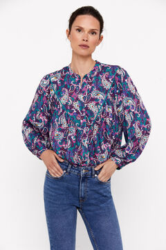 Cortefiel Blusa estampada Multicolor