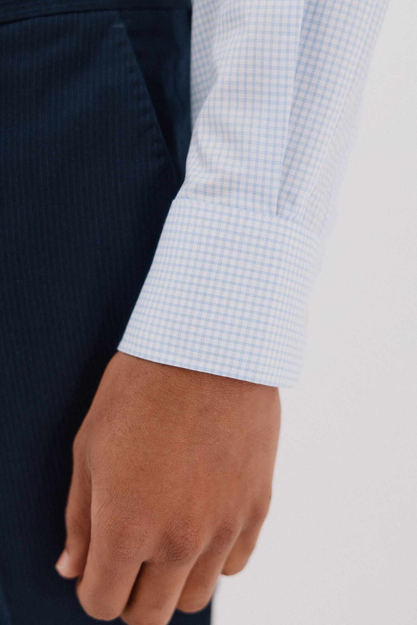 Cortefiel Camisa vestir cuadros f&aacute;cil plancha