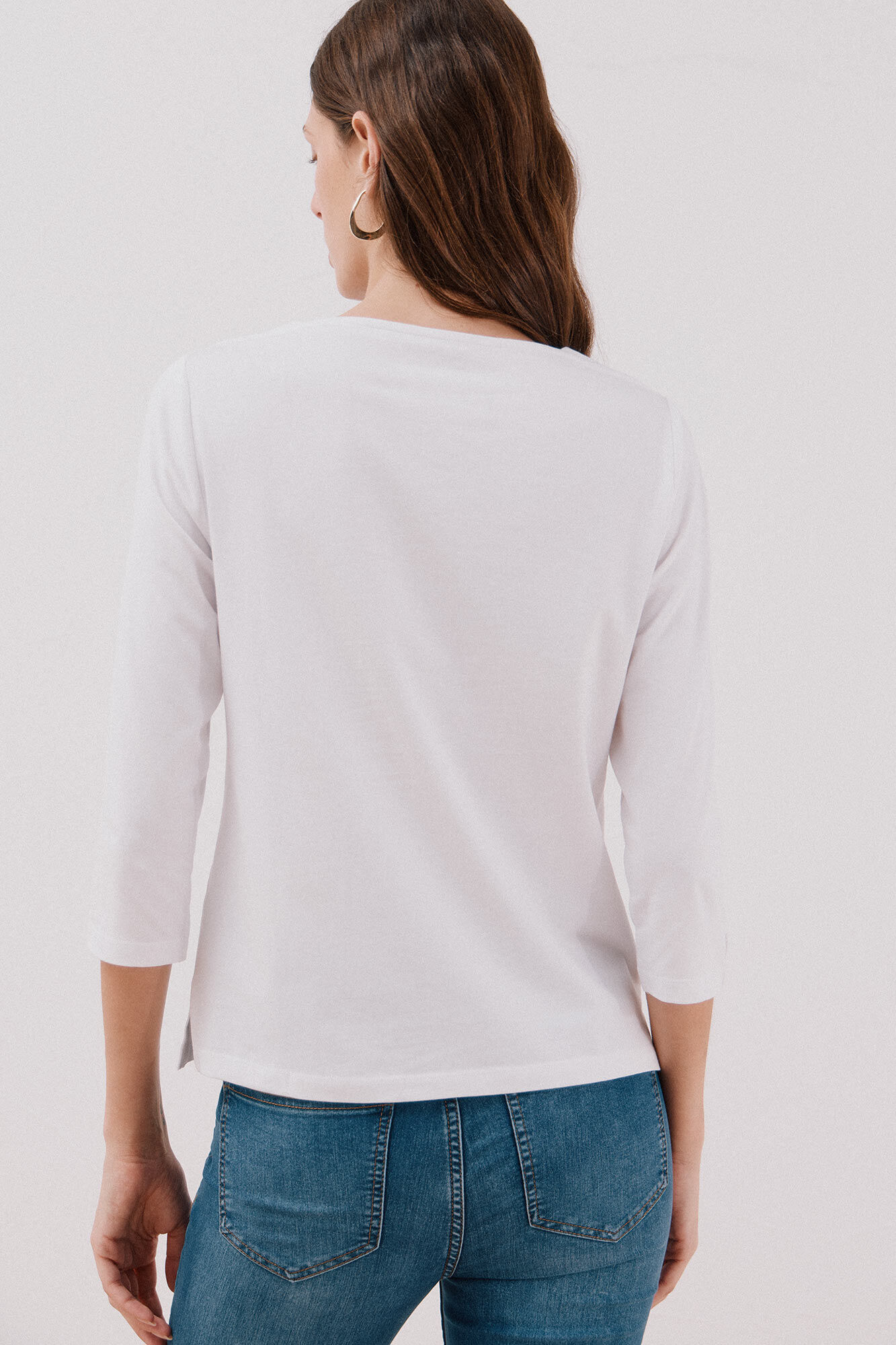 Cortefiel Playera b&aacute;sica barco Blanco