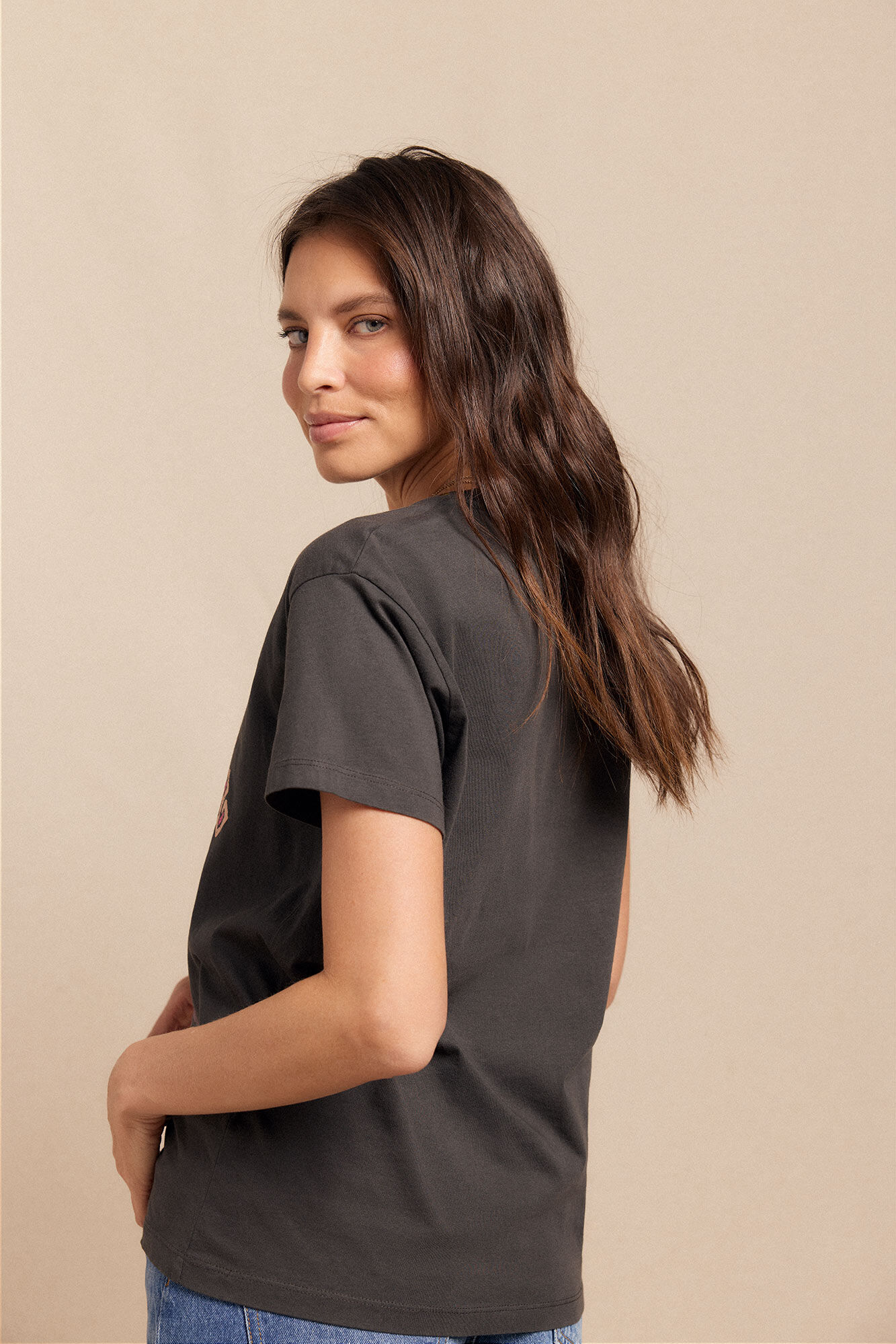 Slowlove Camiseta estampada Gris