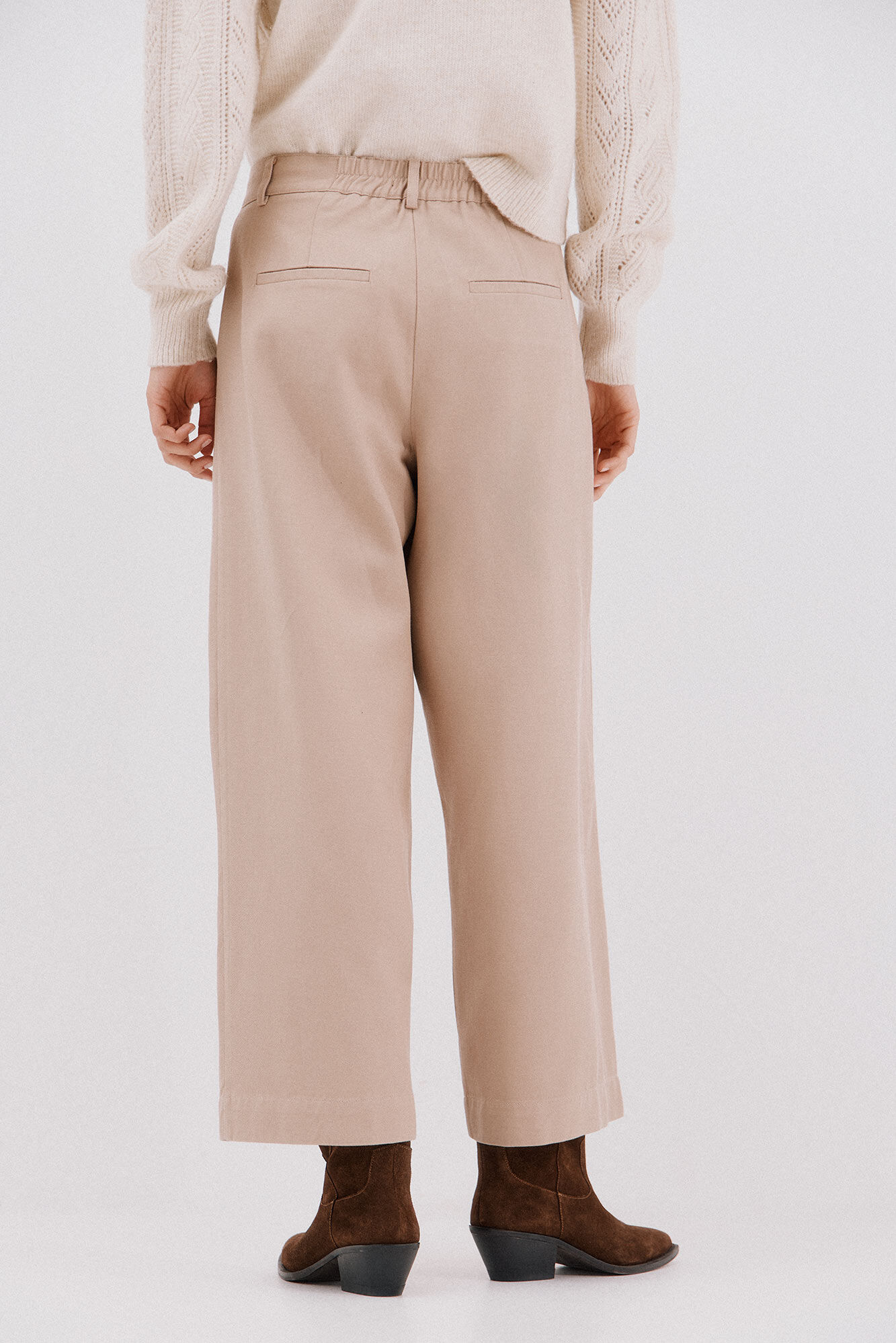 Cortefiel Pantal&oacute;n sarga lavada Beige