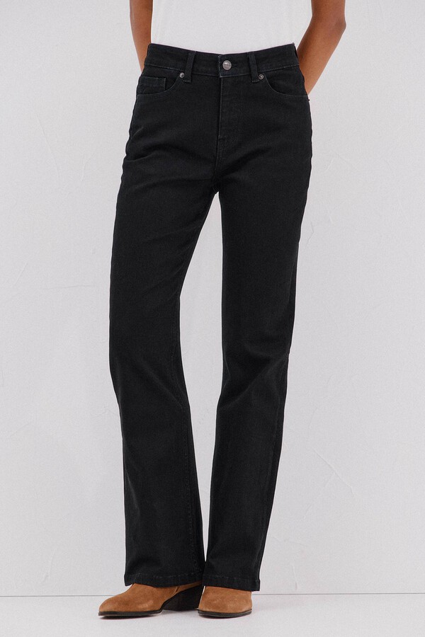 Cortefiel Jeans campana Negro