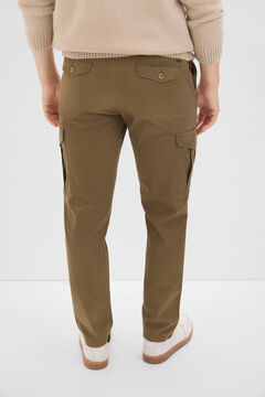 Cortefiel Pantalón cargo Kaki