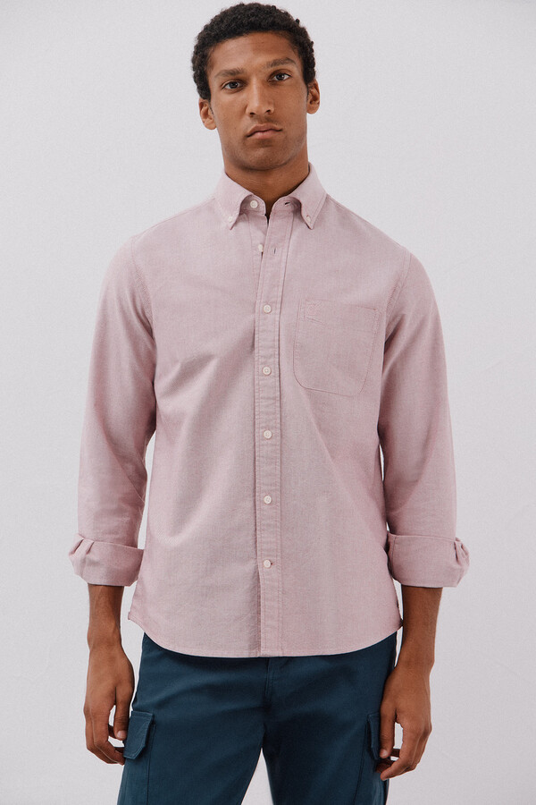 Cortefiel Camisa oxford lisa Rosa