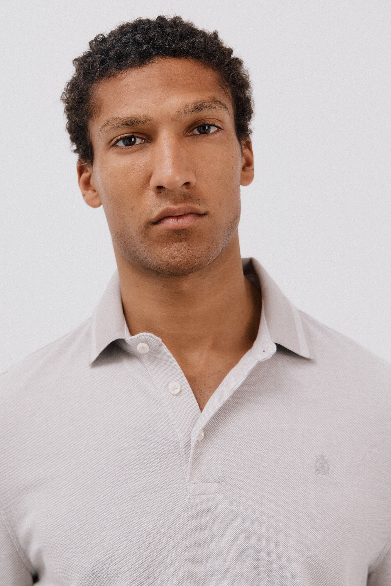 Cortefiel Polo oxford Gris