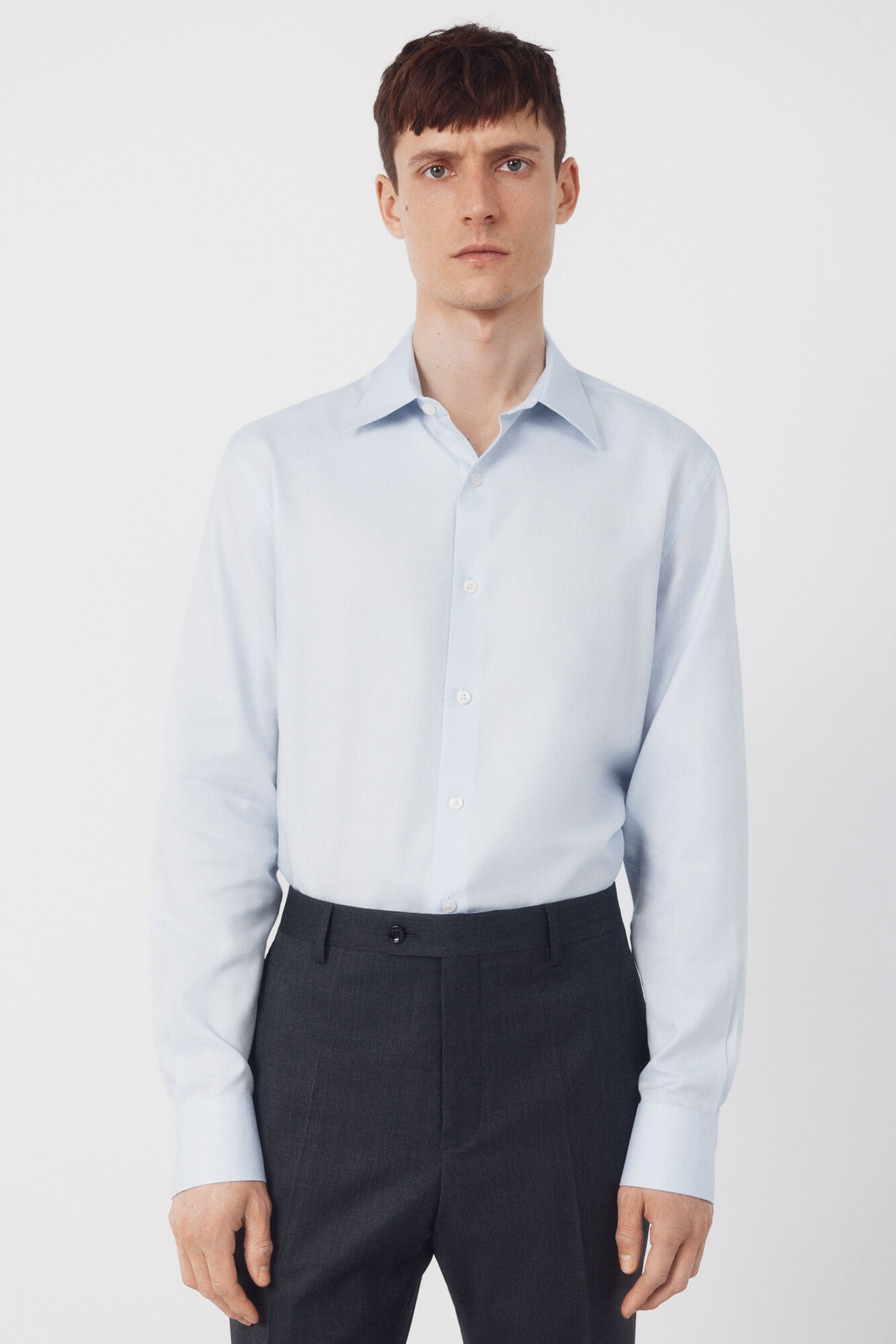 Cortefiel Camisa vestir estructura algod&oacute;n tencel
