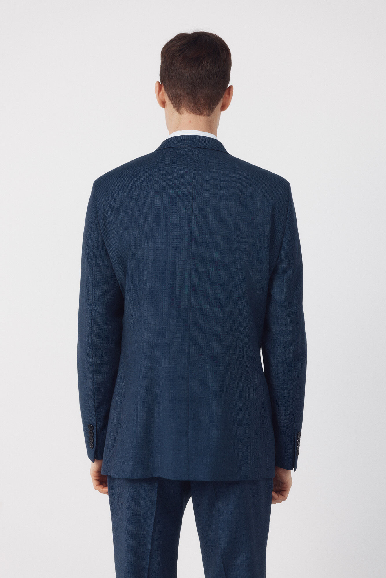 Cortefiel Americana de traje ojo de perdiz COOLMAX&reg; Azul oscuro