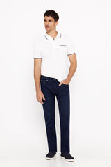 Cortefiel Pantalón denim slim fit dynamic Azul marino