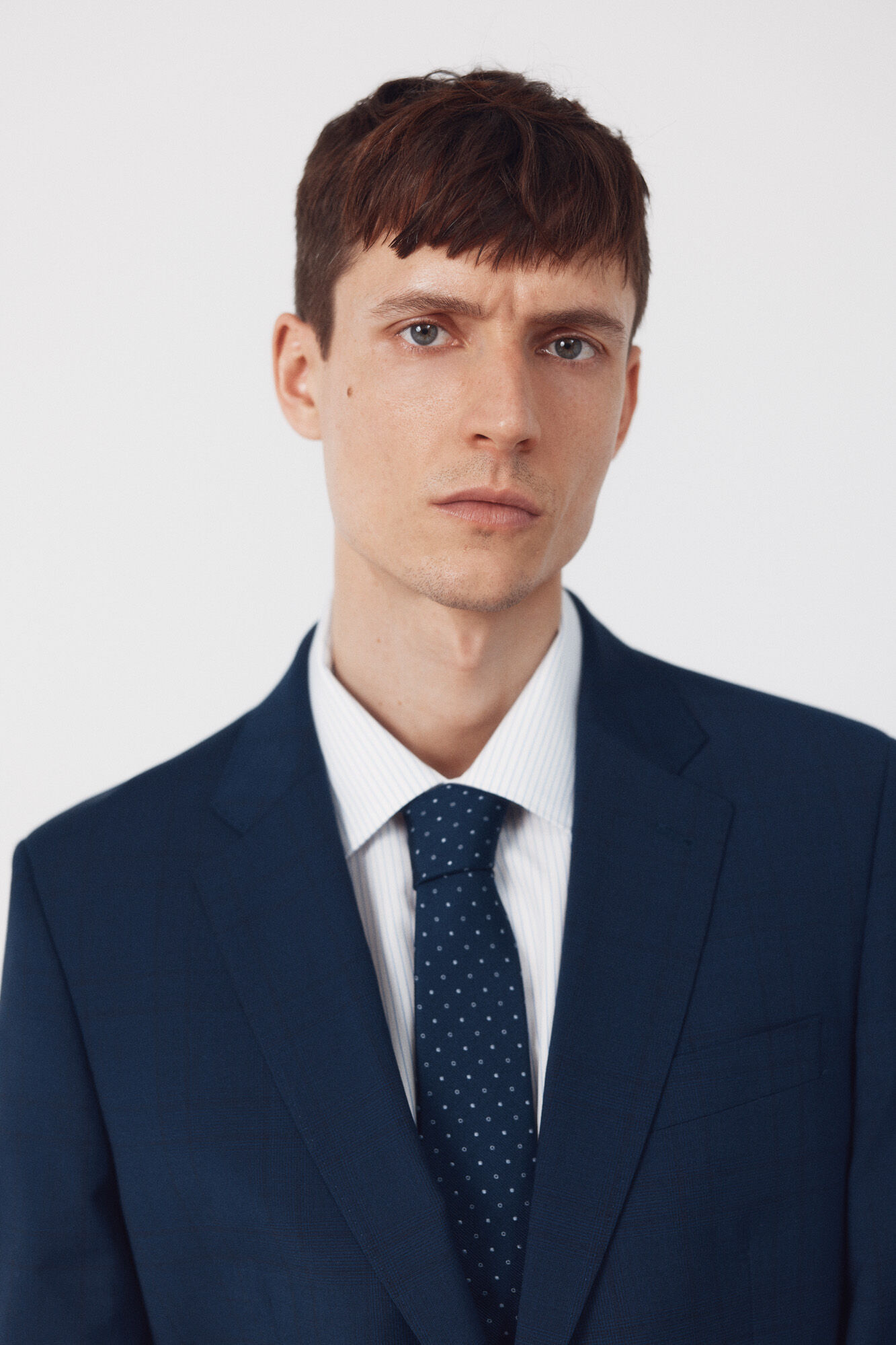 Cortefiel Americana traje dynamic cuadro azul Azul oscuro