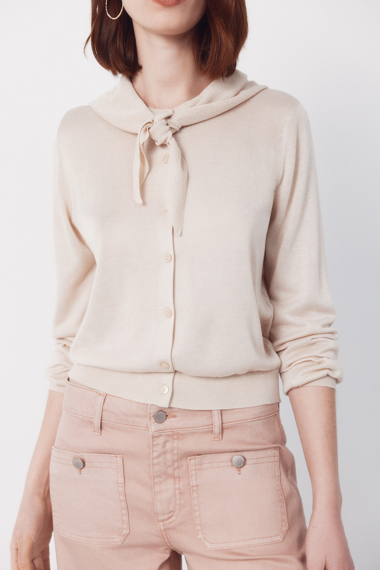 Cortefiel C&aacute;rdigan de tejido Beige