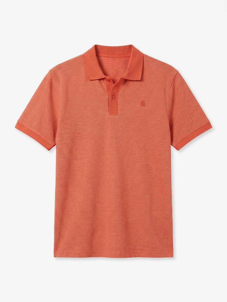 Cortefiel Polo textura Coral