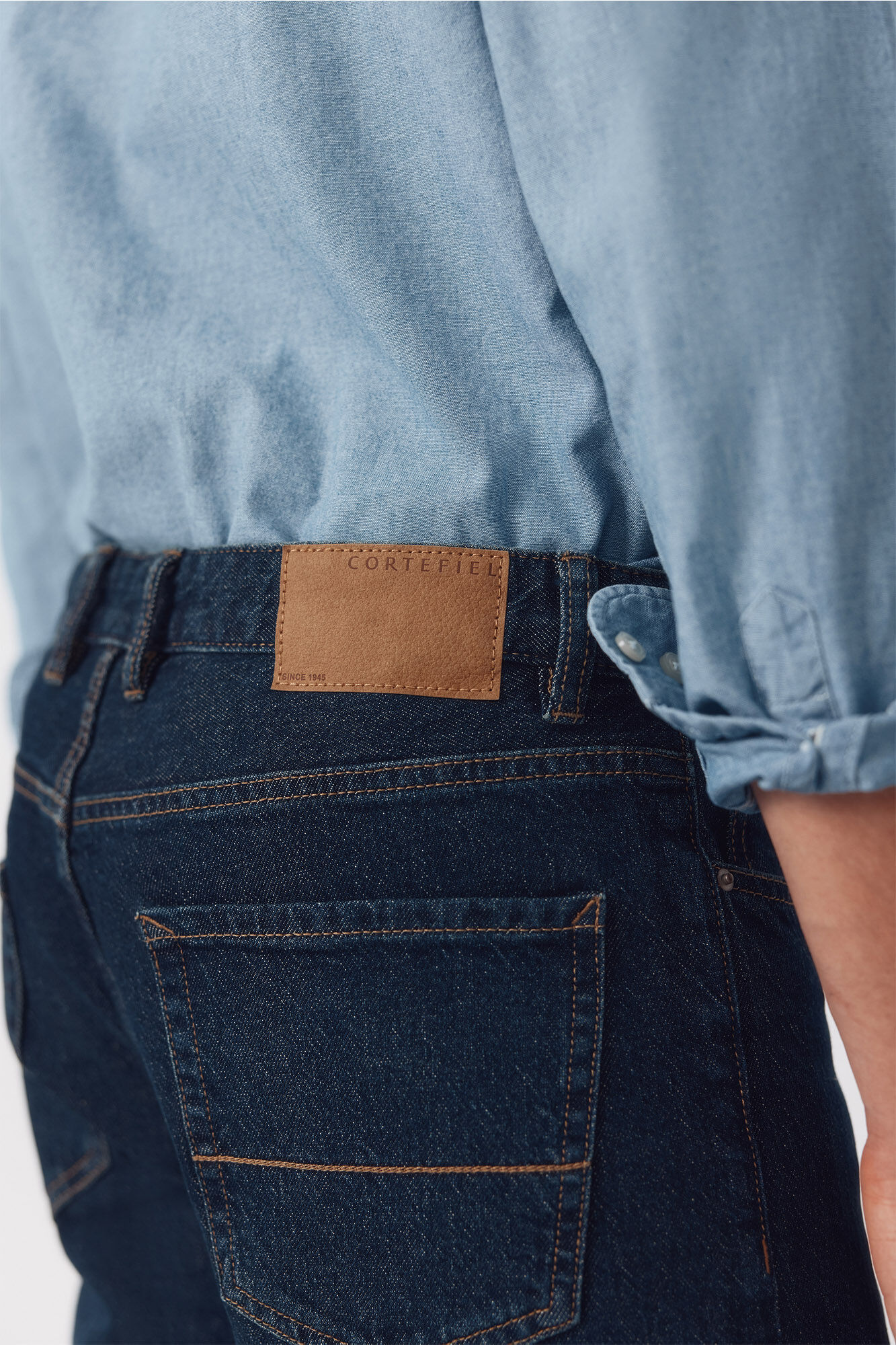 Cortefiel Pantal&oacute;n vaquero regular fit Azul marino