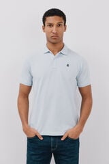 Cortefiel Polo básico piqué Azul