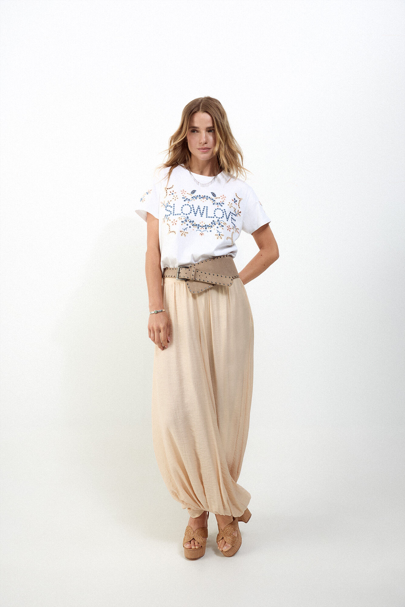 Slowlove Camiseta bordado Multicolor